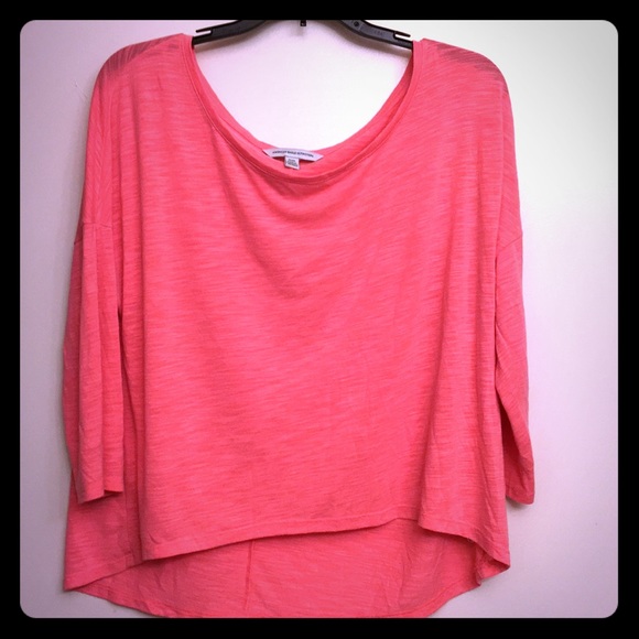 American Eagle Outfitters Pink High low Top - Picture 1 of 4